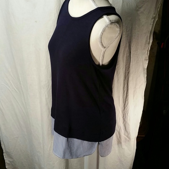 J.Crew drapey tank w/silky hem new - Picture 2 of 8